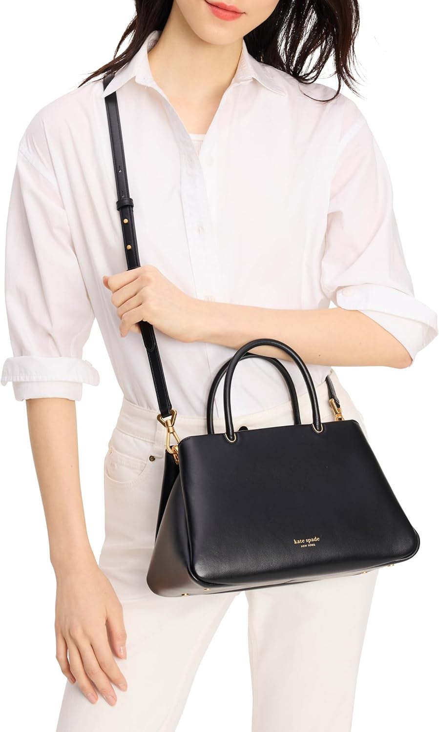 kate spade new york Grace Fine Grain Leather Satchel - Image 2