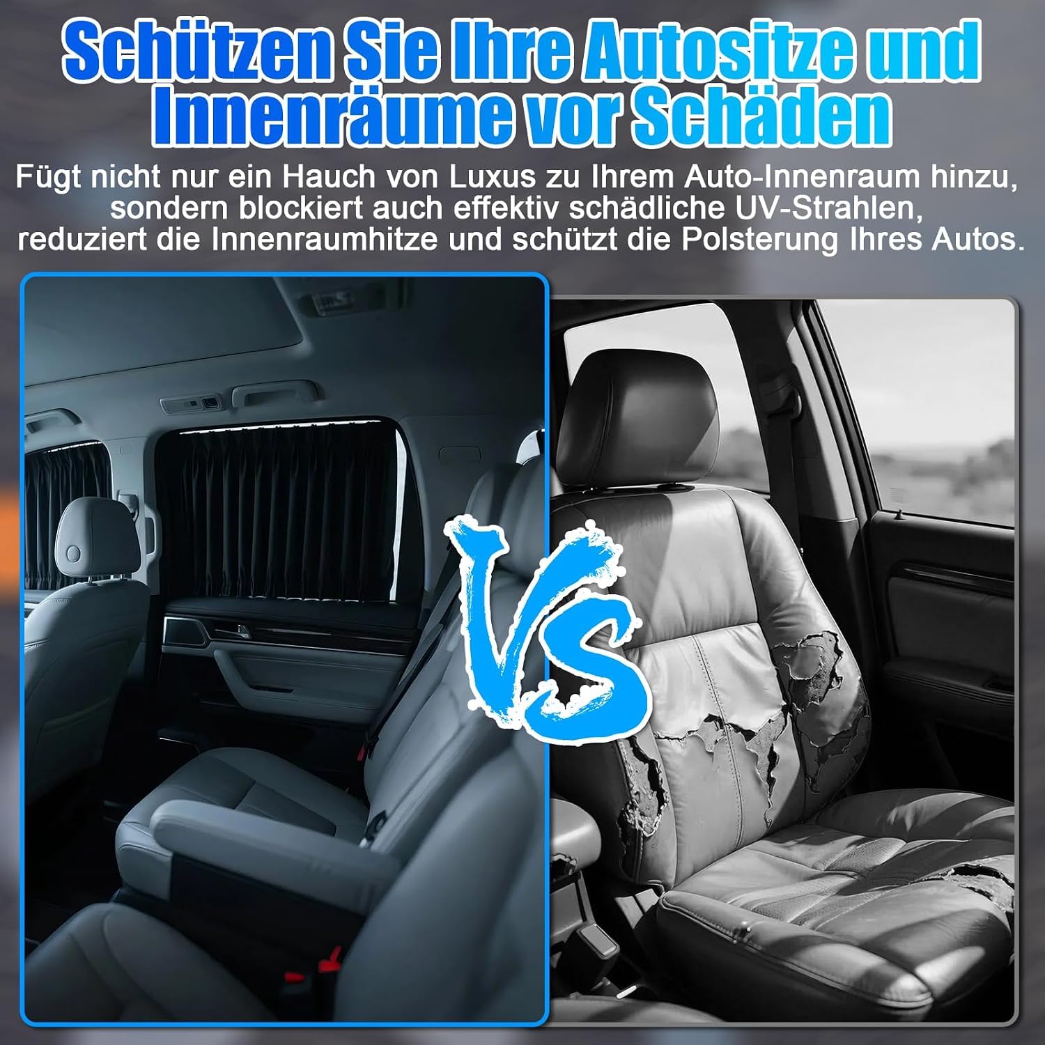 4 Piezas Parasol Coche para Citroën SpaceTourer (2016-2025 2026)