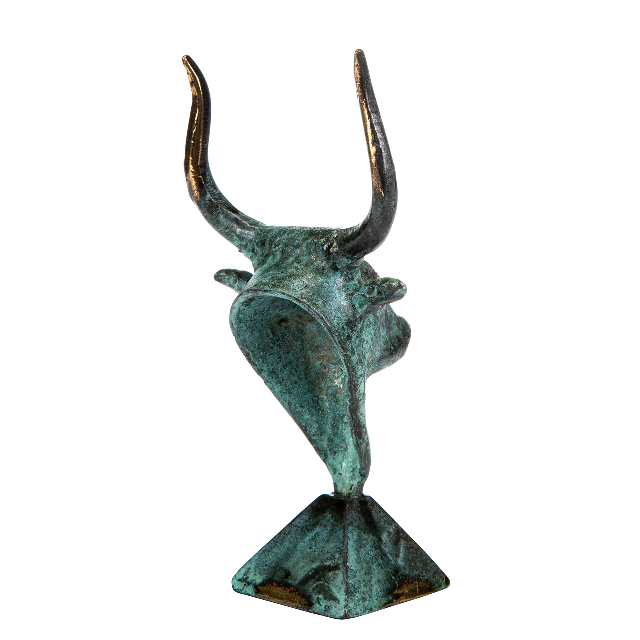 Minotaur Antigua Mitología Griega Cabeza Toro Estatua Bronce Figura 5.5 pulgadas
