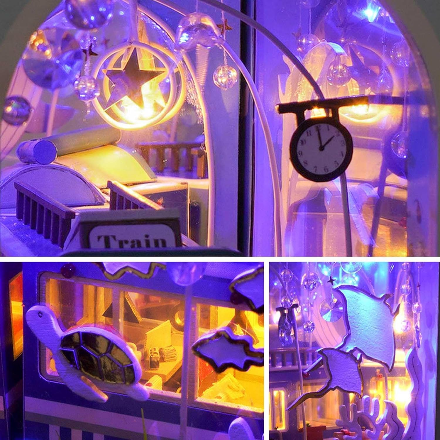 Model edukacyjny Miniaturowa biblioteka Zestaw do samodzielnego montażu książek dla dorosłych Półka na książki Wkładka dekoracyjna Aleja, Bookends Zestaw do kreatywnego budowania modeli z wielokolorow