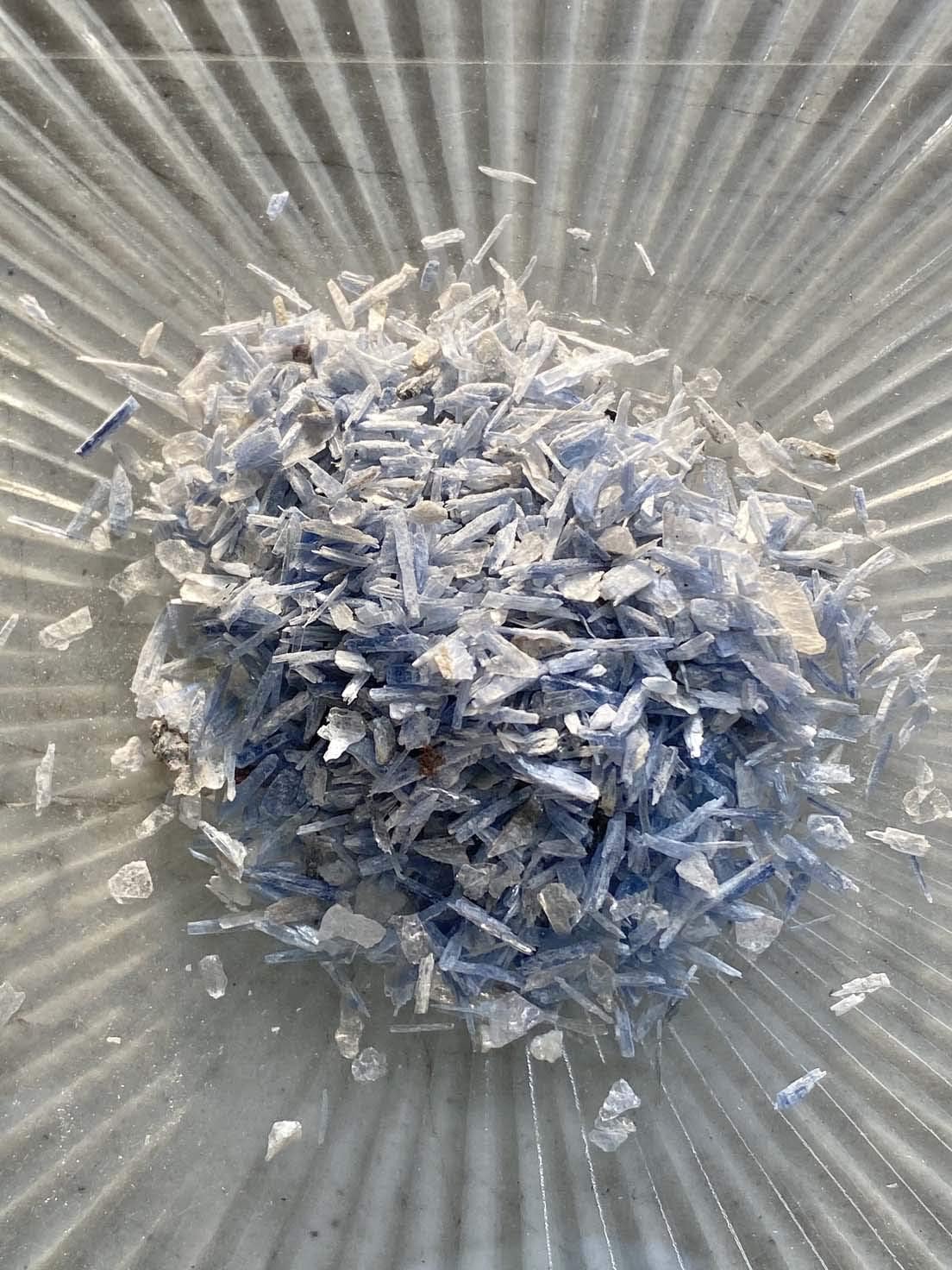 Blue Kyanite - Just Above 2mm no Powder - 100% Blue Kyanite Life+Love! Powers Up Crystals Clear Communication! ja2(4 Ounces (1/4 Pound))