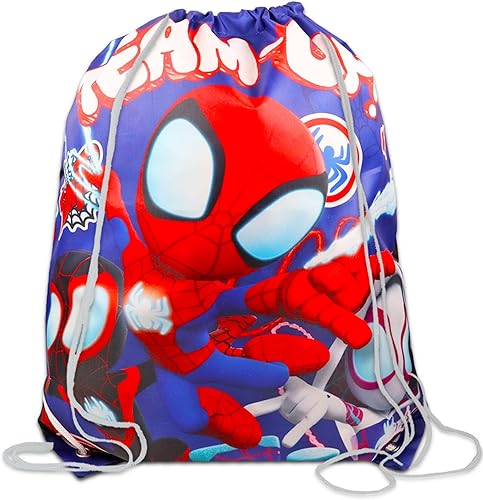 Miniatura 2 de Spidey and His Amazing Friends Paquete de bolsa de viaje  Juego de viaje de Spiderman con libro para colorear, botella de agua, tatuajes, más  Juego