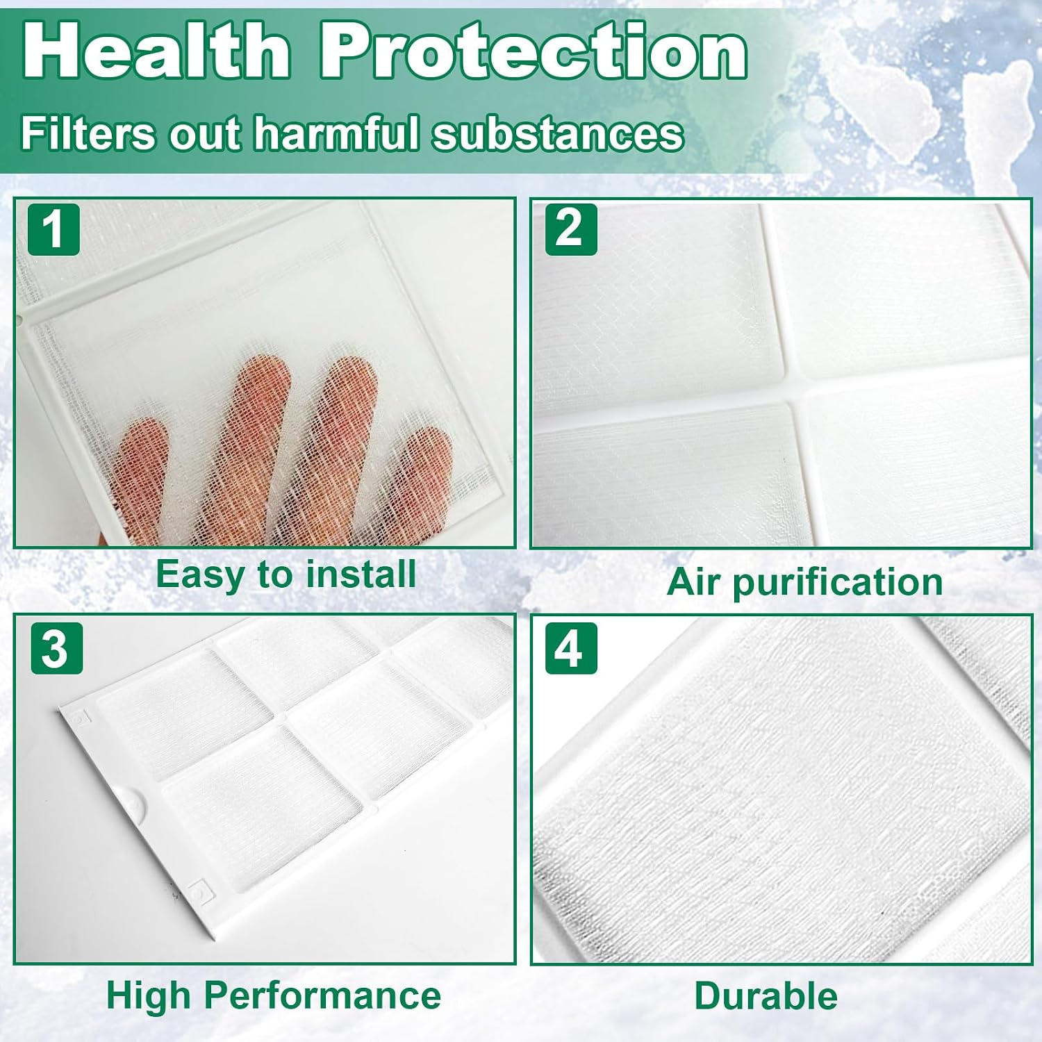 WJ85X21746 Air Conditioner Filter Compatible with GE AHQ06LYW1 AHQ06LYQ1 AHR05LWQ2 AHR05LWQ2 WJ85X21746 Replacement Parts for AP6280063 4588851 A0010209471 PS12171954 (1 Pack)