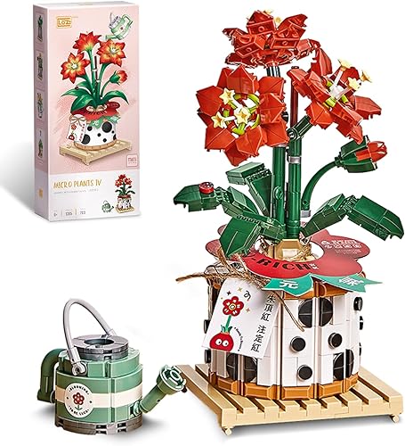 Miniatura 1 de QLT - Bloques de construcción de bonsái con flores de ladrillos pequeños, 686 piezas, colección botánica para niñas de 8 a 12 años para regalo,