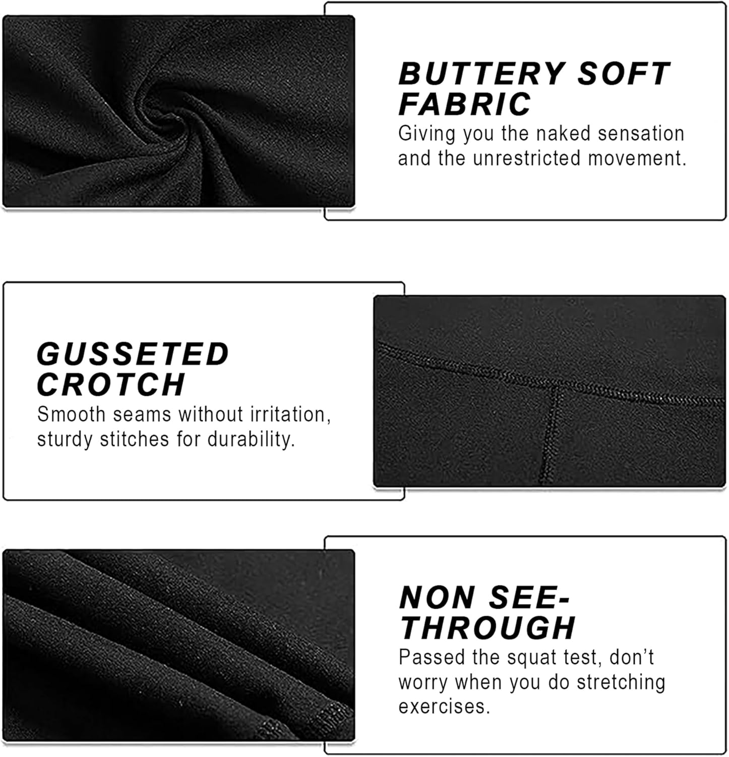 Womens High Waist Yoga Pants with Pockets, Tummy Control Workout Running Yoga Leggings - Image 5