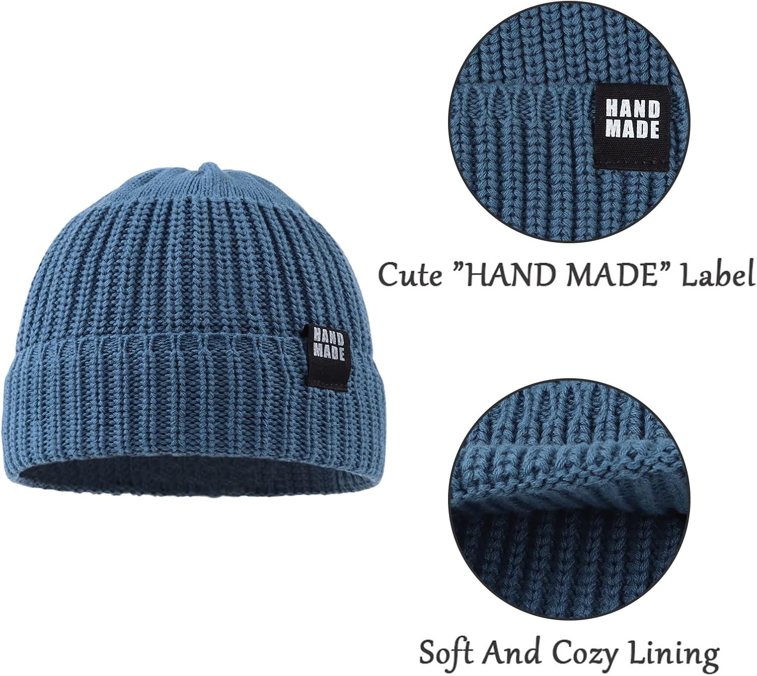 JANGANNSA Simple Knitted Baby Beanie Hip-Hop Boys Winter Hat Toddler Kids Bonnet for Girls 0-5Y - Image 4