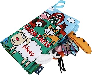 Totority Livro De Pano De Cauda Livros Infantis Brinquedos Para Crianças Brinquedos De Animais Brinquedos De Animais Montessori Adereço De Ensino Infantil Livro De Pano Livro De Mão De