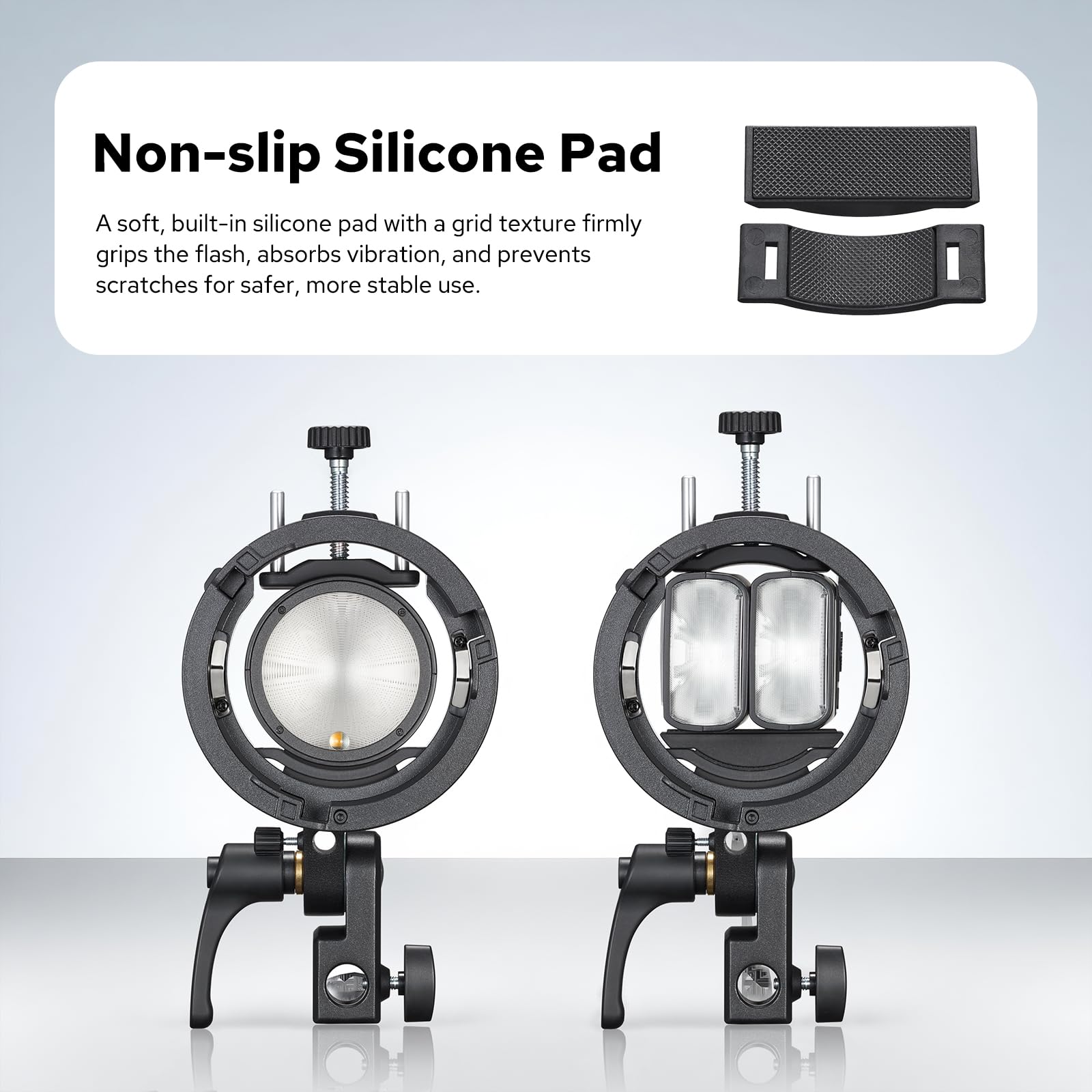 Godox S3 Soporte de Flash , Soporte Bowenspara Godox V1, V1Pro, V100, AD300Pro, AD200ProII, AD100Pro, V860III, TT685II, TT350
