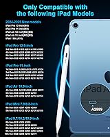 Vista 2 de DOGAIN Lápiz óptico para iPad 9ª y 10ª – Lápiz de carga tipo C para iPad Palm Rejection Active Pen compatible con (2018-2024) Apple iPad 6/7/8/9/10