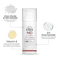 Vista 4 de EltaMD UV Clear Face Sunscreen SPF 46, Oil-Free Sunscreen with Zinc Oxide, Dermatologist Recommended