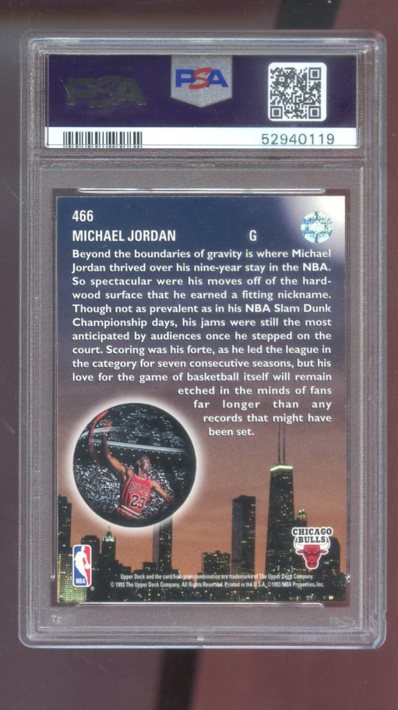マイケルジョーダン 1993 Upper Deck PSA 9 Amazon.com: 1993-94 Upper Deck #166 Michael Jordan PSA 9