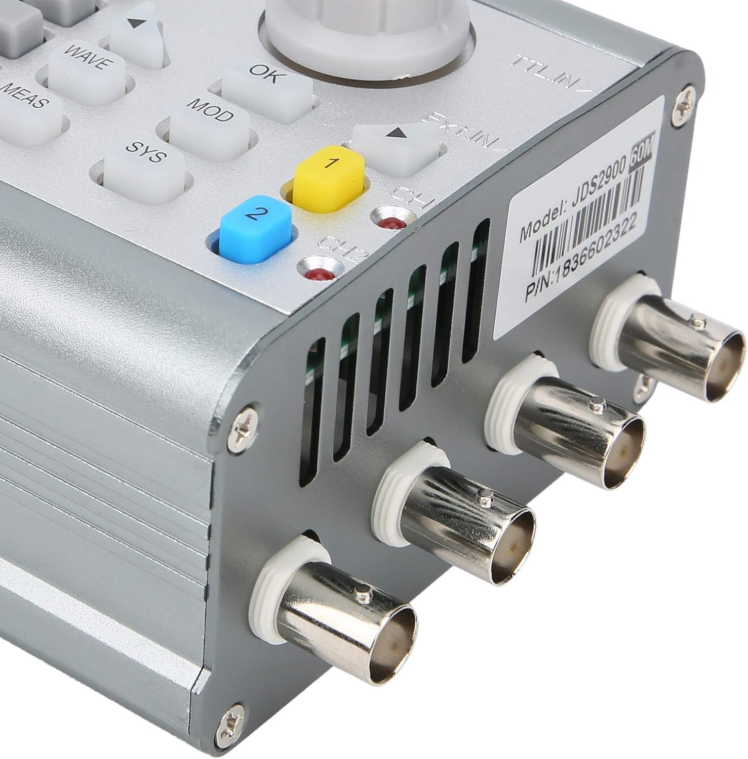 Eujgoov Dual Channel Arbitrary Waveform Generator, Programmable DDS with AC 100-240V US Plug, JDS2900-60M