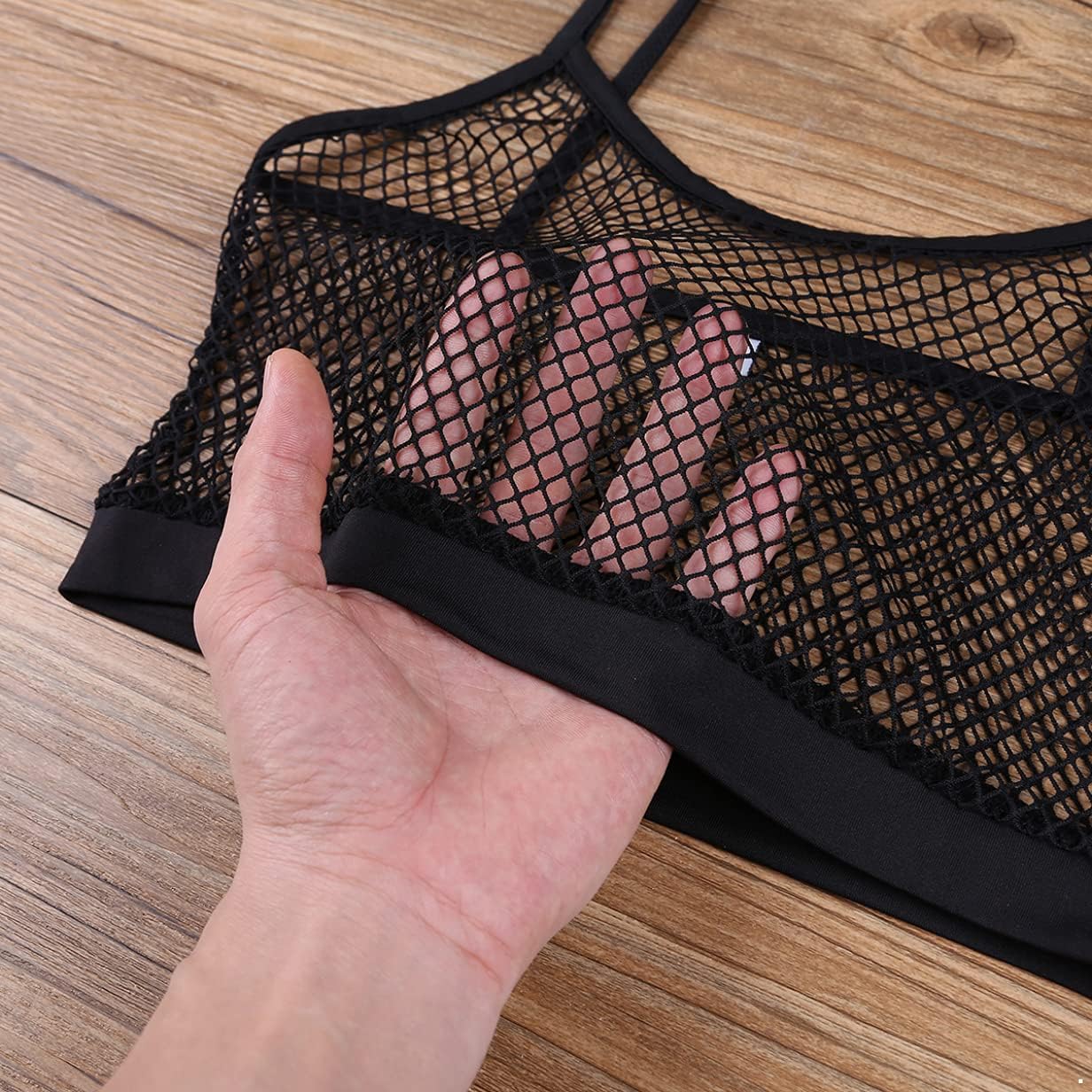 fishnet bra top