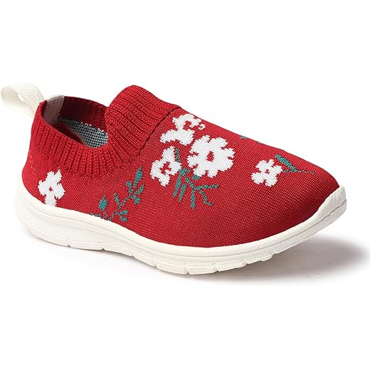 SPRENGE Slip-On Kids Shoes Xmas Red