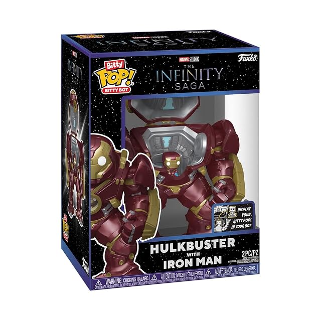 Funko Bitty Bots: Marvel - ¡Hulkbuster con Iron Man! ¡Bitty Pop! - 0.9 Inch (2.2 Cm) - Marvel'S Infinity Saga