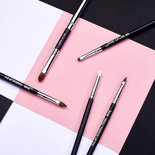 Miniatura 34 de Jessup T324 - Juego de pinceles para delineadores de ojos, 11 piezas, punta de lápiz curvada ultra fina, para delineador de ojos, 11 piezas