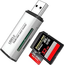 Lector de Tarjetas SD/Micro SD 3.0 - Adaptador USB Pendrive Card Reader Compatible con SD/SDXC/SDHC/TF/UHS-I, PC, Teléfonos,Tablets. para iPhone 15/16 Pro MAX, MacBook Air/Pro, Galaxy S25, etc. nf2