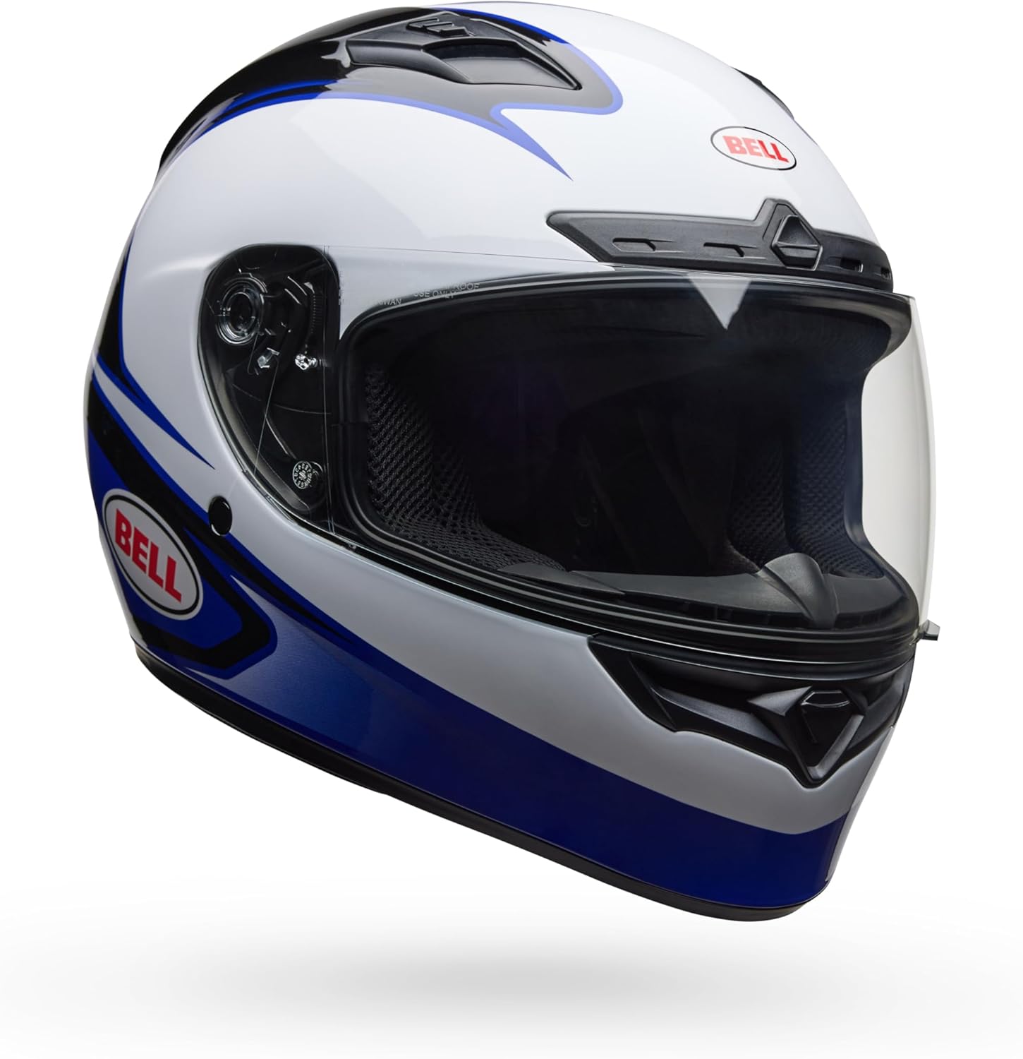Bell Helmets Qualifier DLX MIPS - White/Blue Tarmac, Large