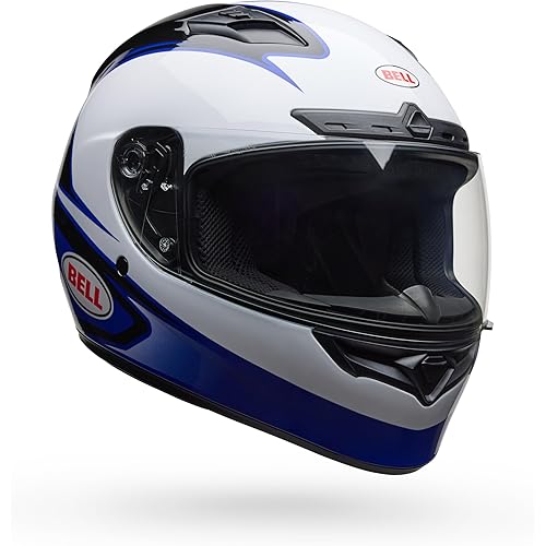 Bell Helmets Qualifier DLX MIPS - White/Blue Tarmac, Medium