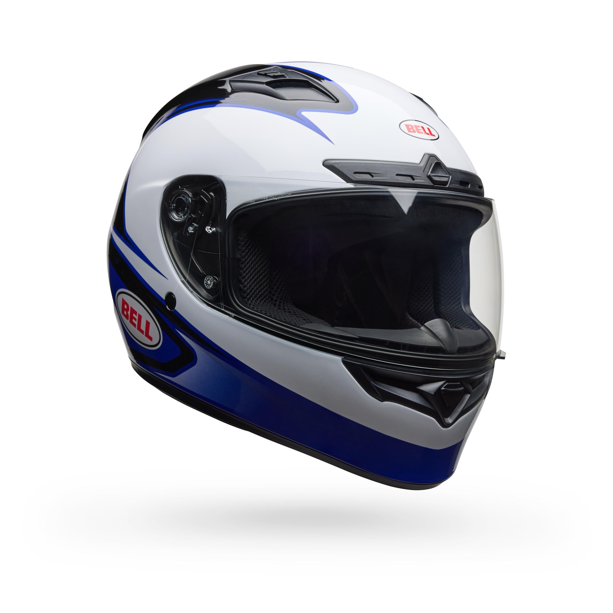 Amazon.com: BELL Helmets Qualifier DLX MIPS - White/Blue Tarmac