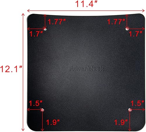 Miniatura 2 de Advanblack Paquete de refuerzo de base interior cortada con láser, placa de metal (negro) para H-D Touring Rushmore King Tour Pak Chopped Razor