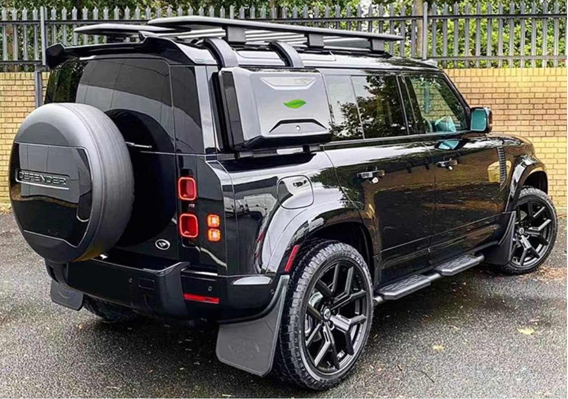 Boîte De Rangement Latérale Pour Land Rover Defender 90 110 130 (2020-2026) - Alliage Aluminium Noir - Installation Facile