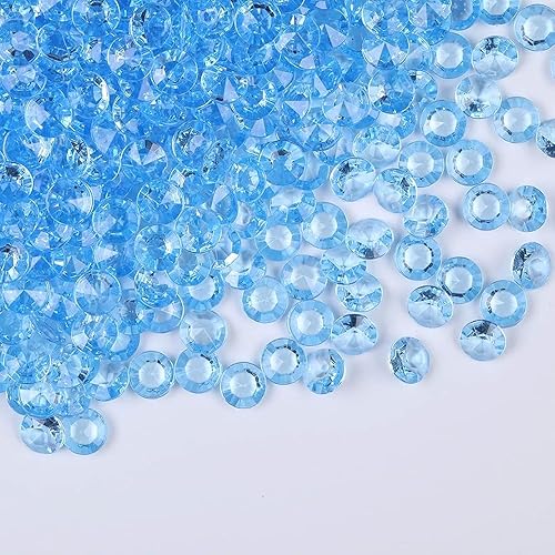 Miniatura 7 de 1000 piezas de gemas acrílicas de plástico, diamantes acrílicos falsos, cuentas de relleno de jarrón, cristales de diamantes sintéticos, joyas