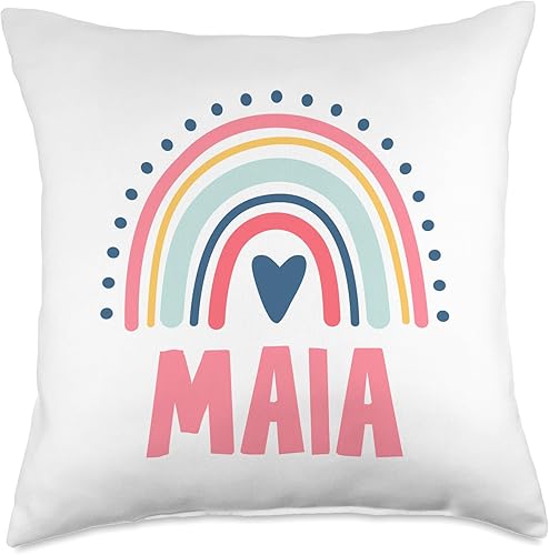 Miniatura 4 de Maia Name Custom Woman Myth Legend Pink Birthday Party Throw Pillow, 16x16, Multicolor