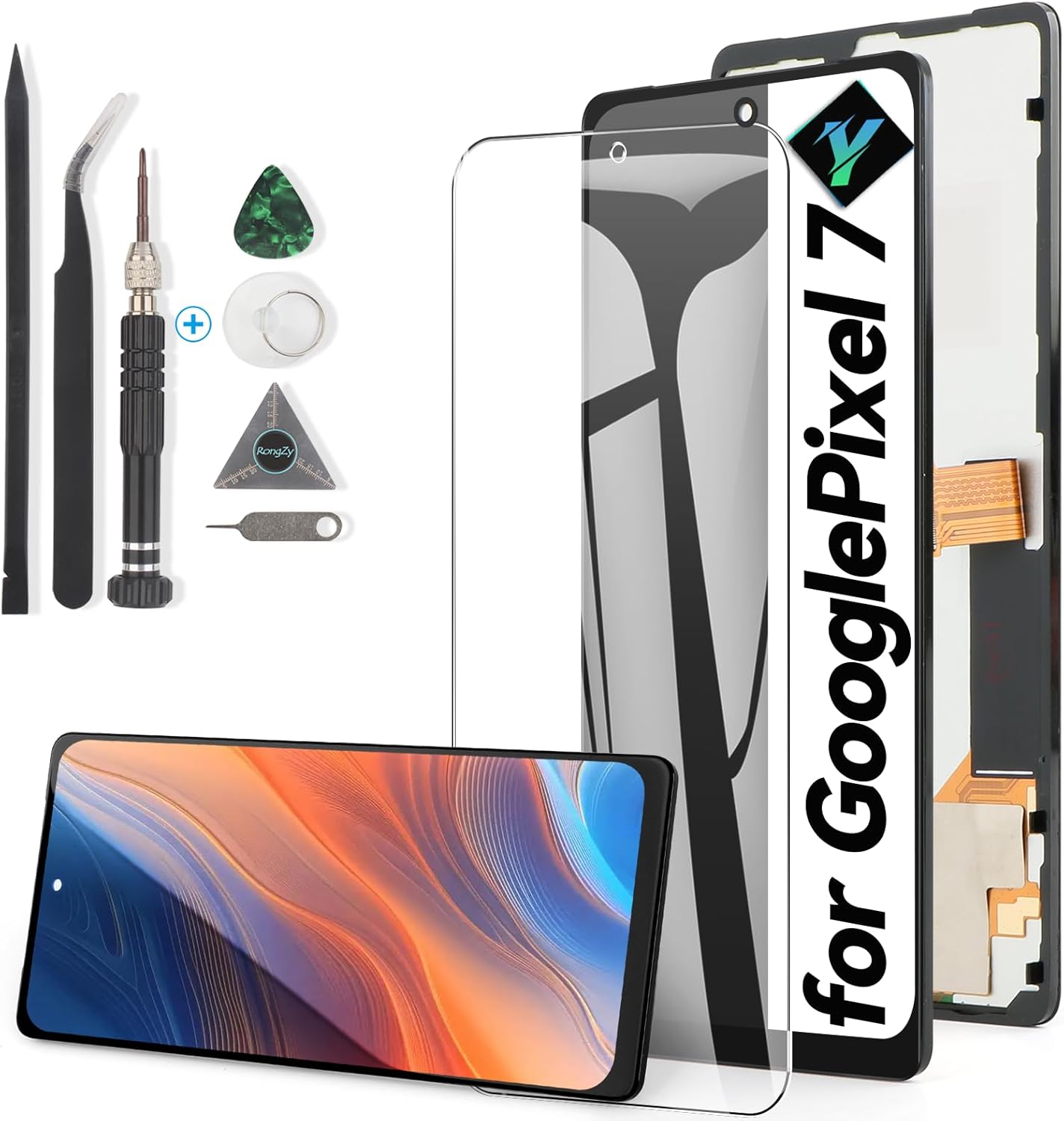 YWLRONG for Google Pixel 7 incell Screen Replacement for Pixel 7 GVU6C GQML3 GO3Z5 LCD Display Touch Screen Digitizer Assembly Replacement with Tools