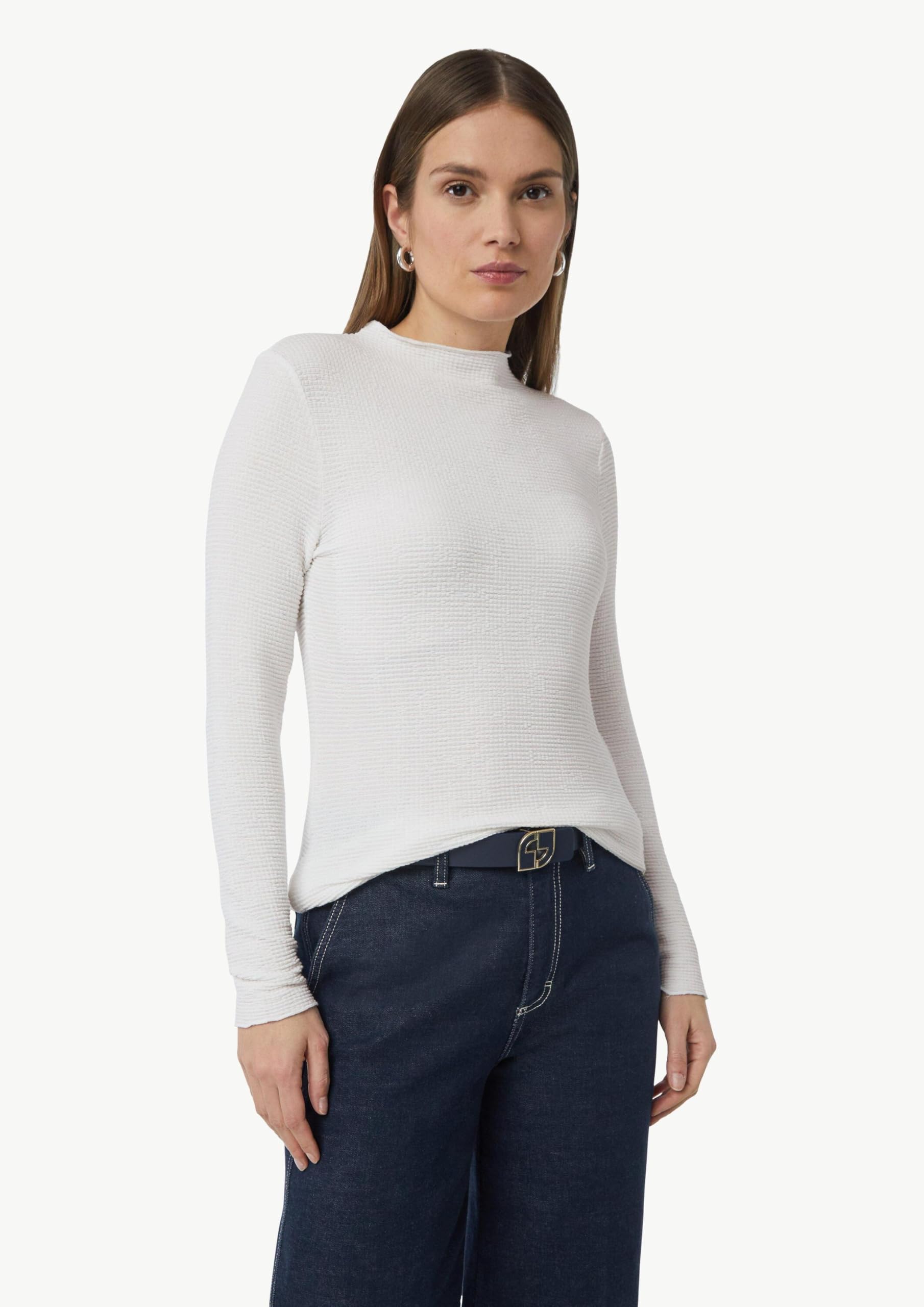 Comma Seersucker-Shirt im Slim Fit