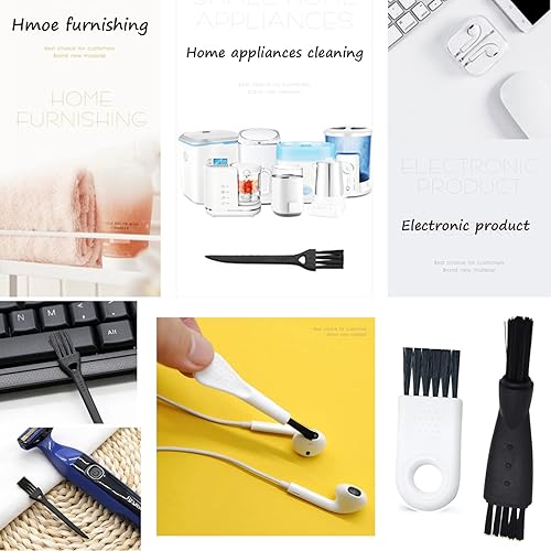 Miniatura 4 de Kits de raspadores negros para amoladora, el kit de limpieza de especias incluye 8 raspadores, 6 cepillos, 2 cucharas de metal y un tarro de