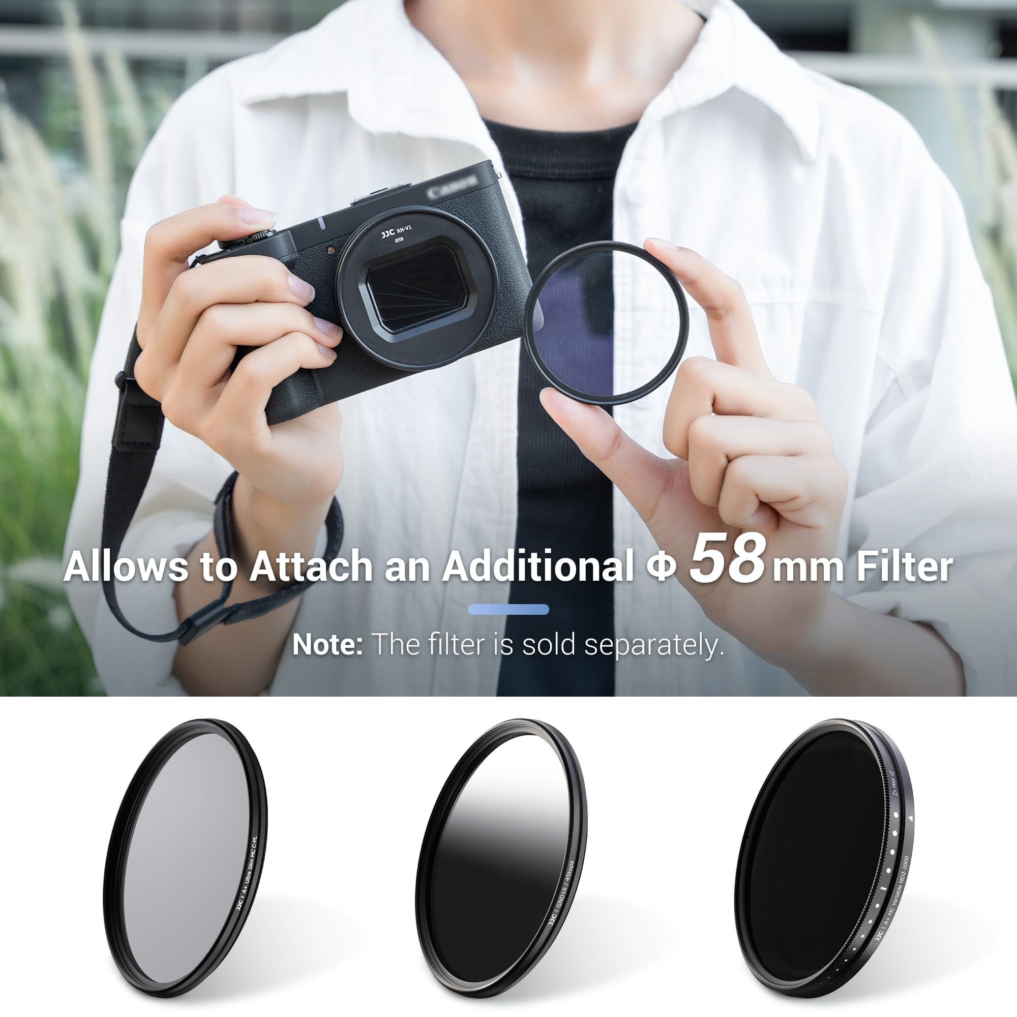 Amazon.com : JJC Metal Lens Filter Adapter Converter for Canon