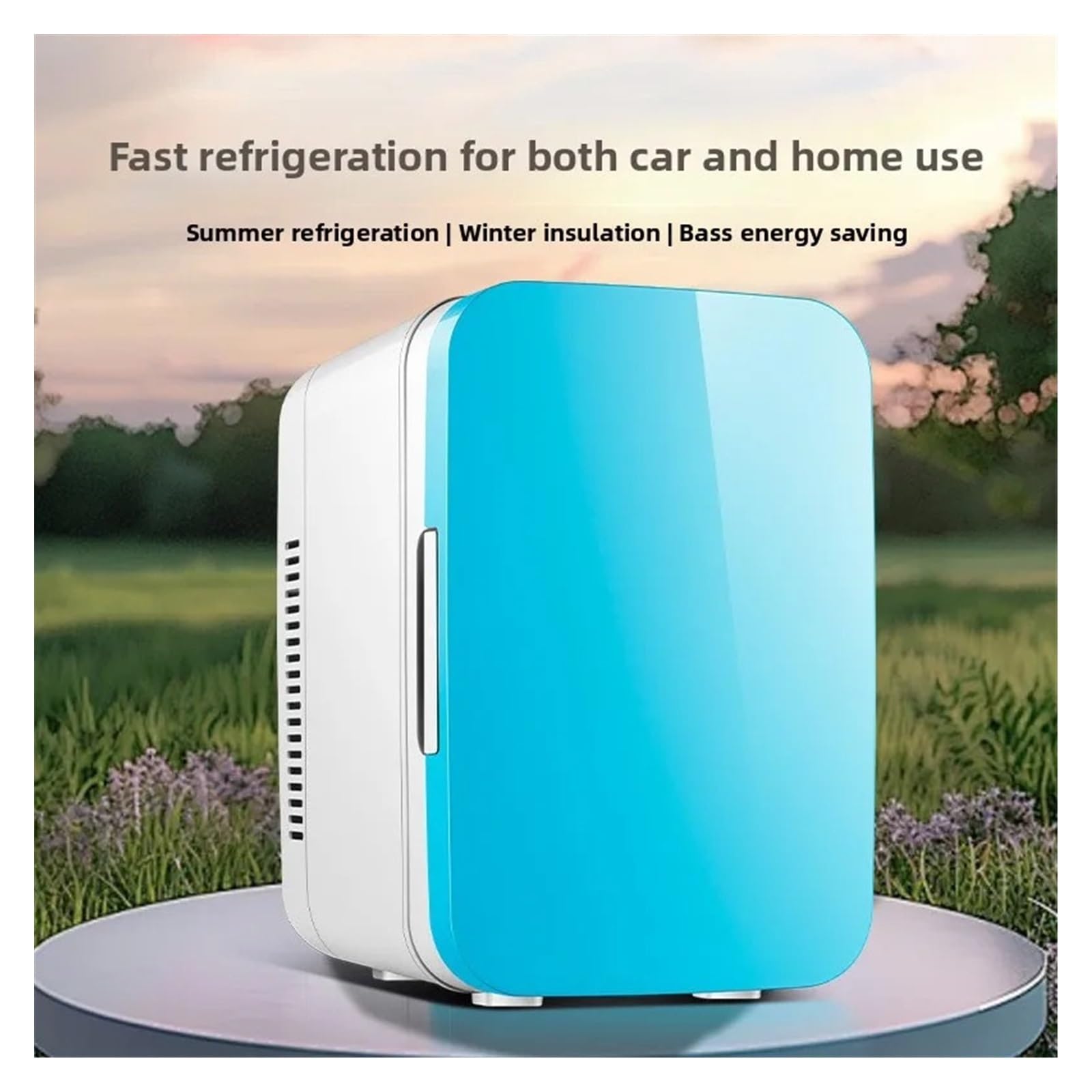 Refrigerador portátil de 7 litros for Coche, frío y Calor, for el hogar, de Doble Uso, Multiusos, pequeño