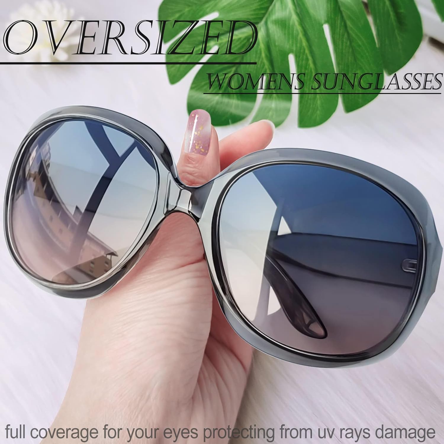 Joopin Oversized Sunglasses Womens Trendy Polarized Large Driving Sun Glasses Ladies UV Protective Big Sunnies Shades - Image 4