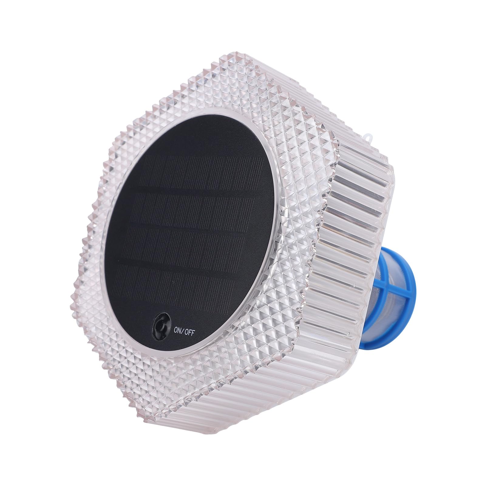 Tosuny Solar-Pool-Ionisator, Schwimmender Poolreiniger mit RGB-Farbwechsellichtern, Solarbetriebener Wasserreiniger für Salzwasser-Spa, Automatische Nachtbeleuchtung, Wetterbeständige Pool-Dekoration