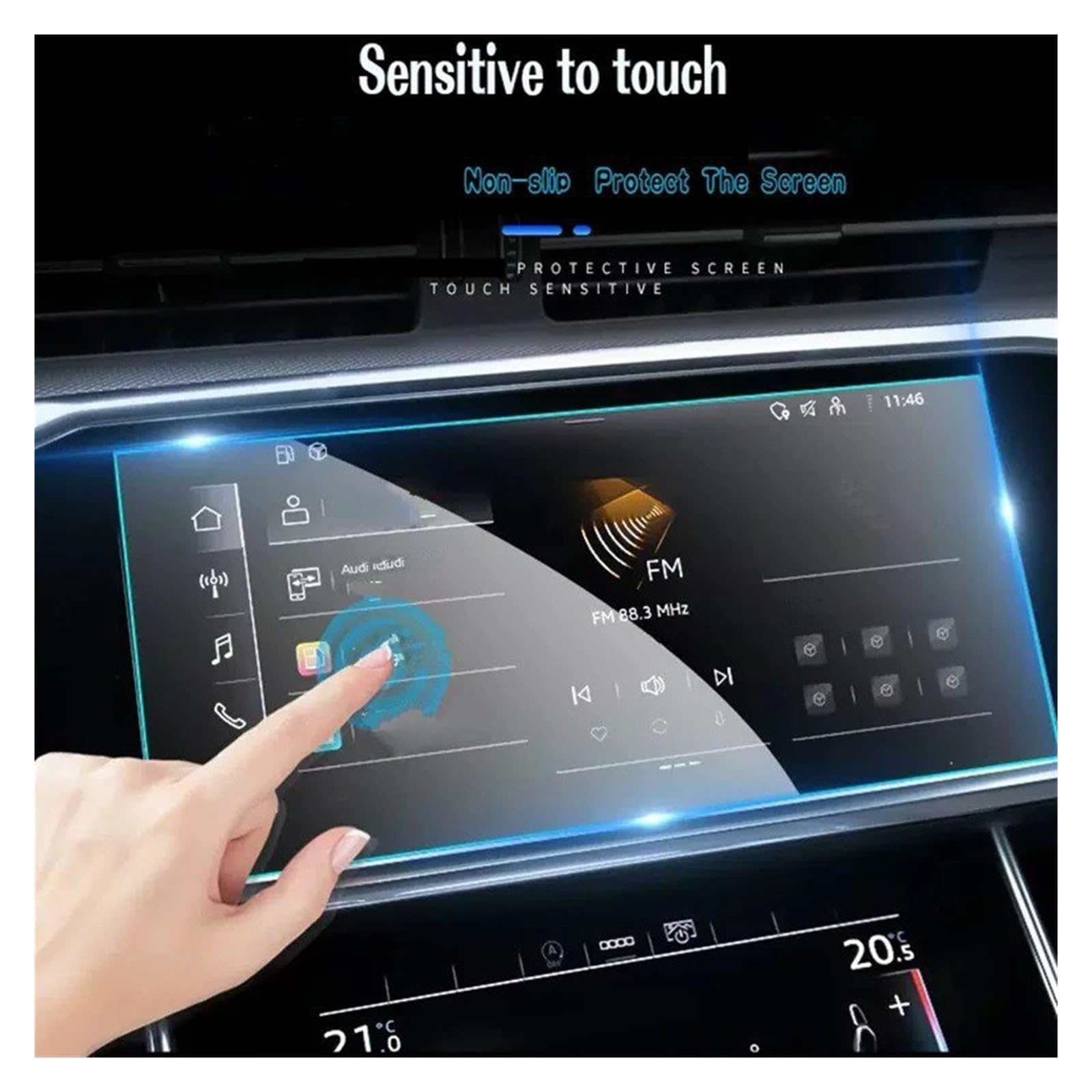 Vetro Temperato Da 10 Pollici Per Schermo GPS Di Peugeot 308 SW E 408 (2022-2023) – Protezione Antigraffio, Alta Trasparenza, Installazione Semplice E Senza Bolle - 3
