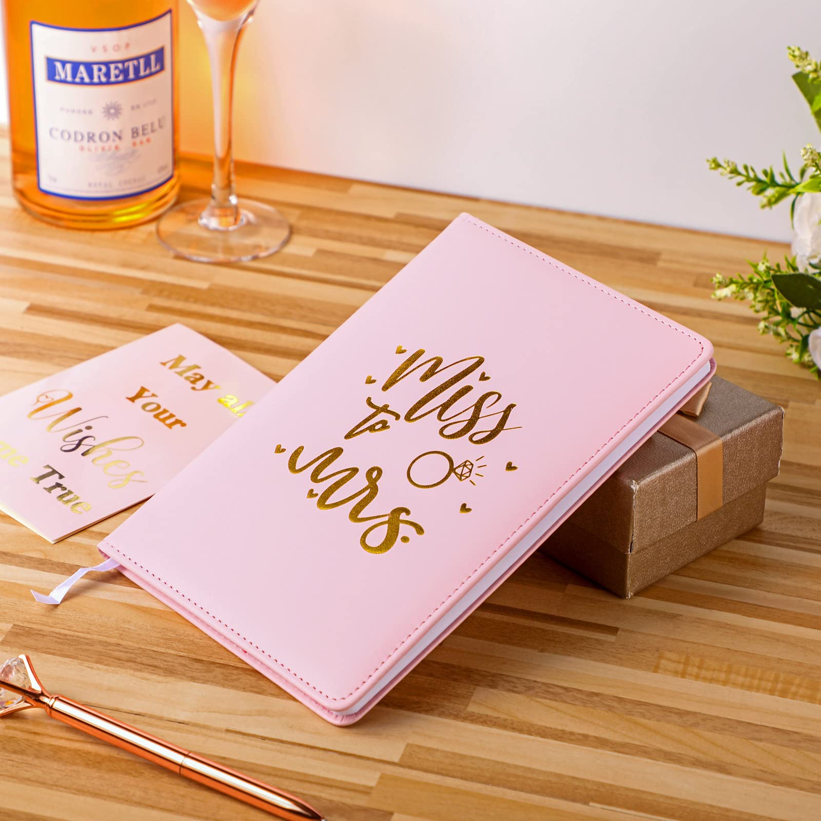 Ctosree Bridal Journal Diary Notebook With 144 Lined Pages Pink