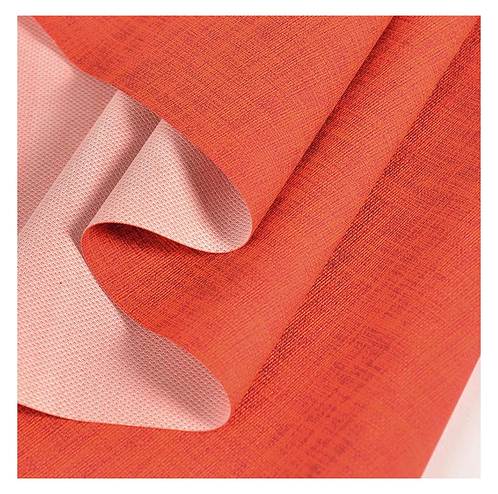 Matière pour tapisserie en similicuir orange pour rénover vos fauteuils et skaï de salon