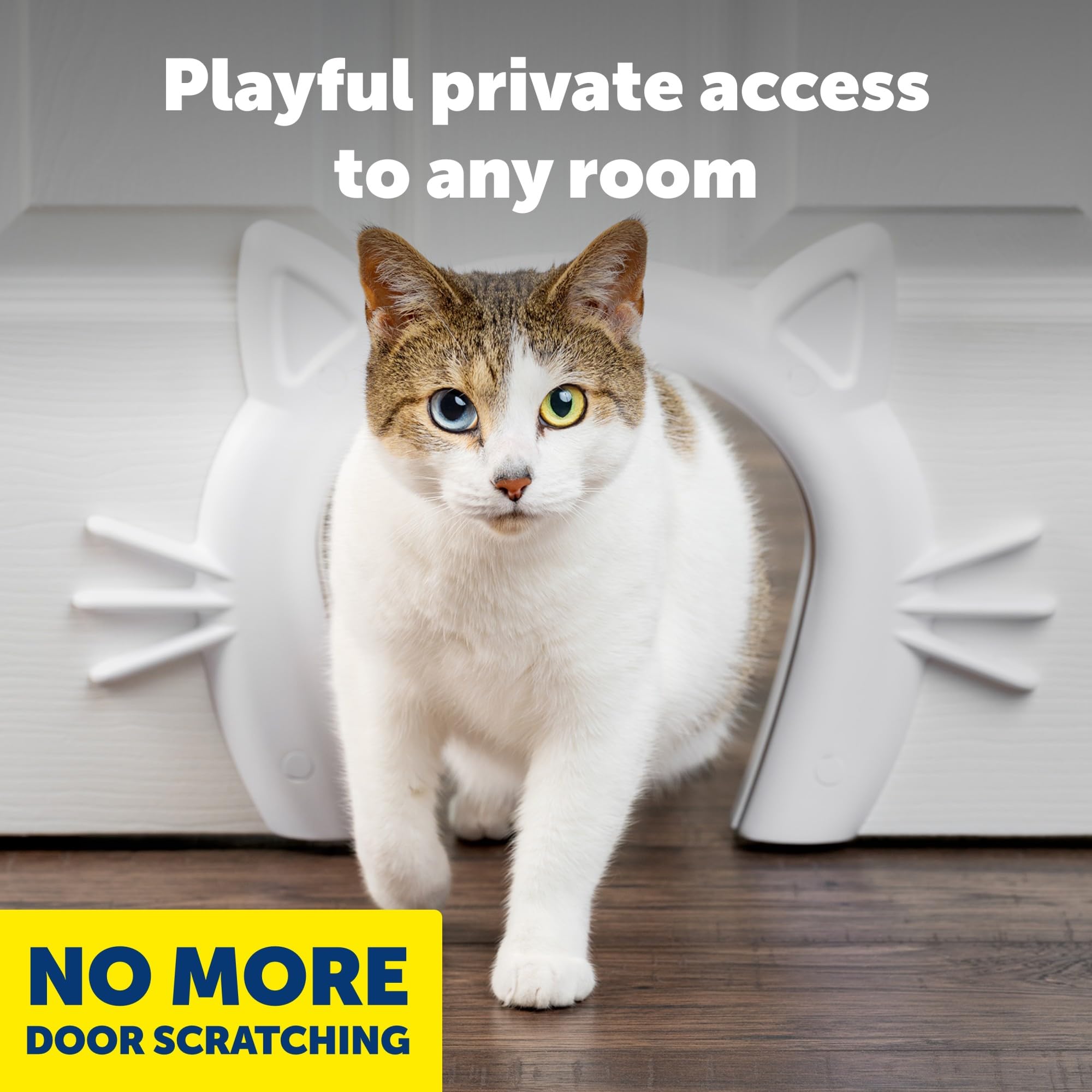 Amazon.co.jp: PetSafe 錆びない 屋内 猫 ドア - 室内ドア用