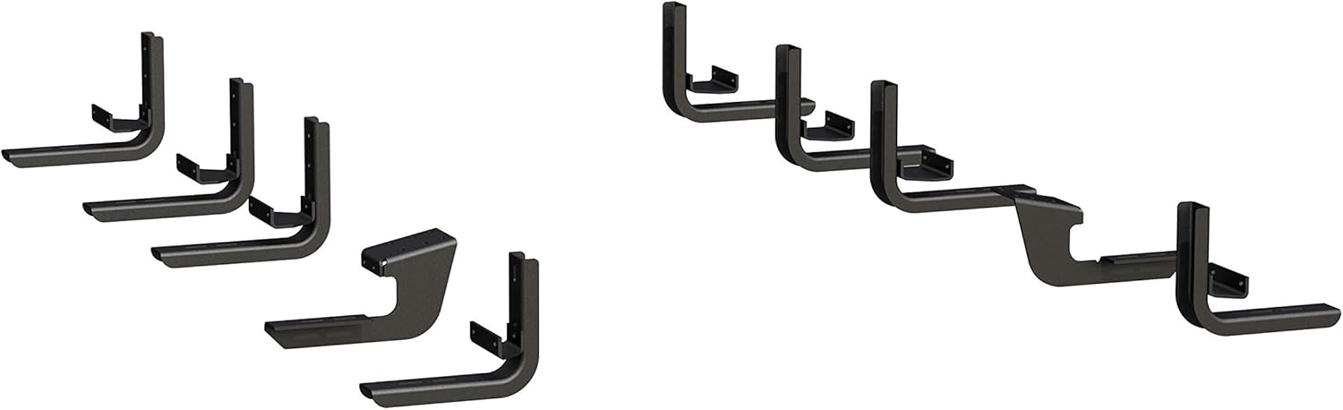 LUVERNE 584098-571475 O-Mega II 98-Inch Black Aluminum Side Steps, Select Ram ProMaster 1500, 2500, 3500