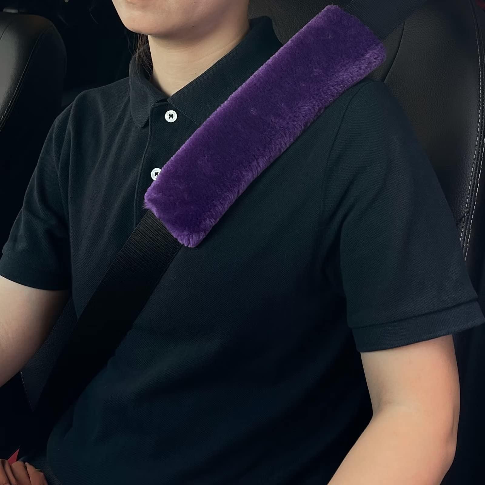 Aufind 2 Pack Seat Belt Pads Cover Extender, 2 Pack Soft