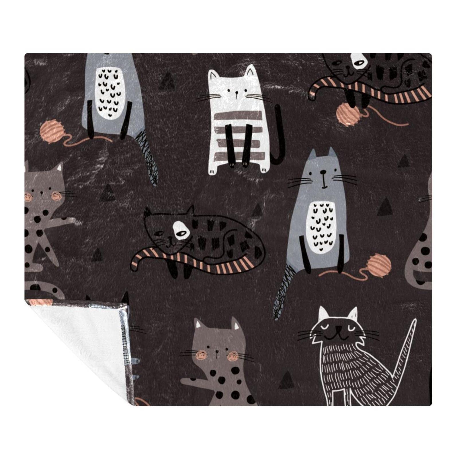 Couverture Funny Cats pour canapé lit et voyage en famille