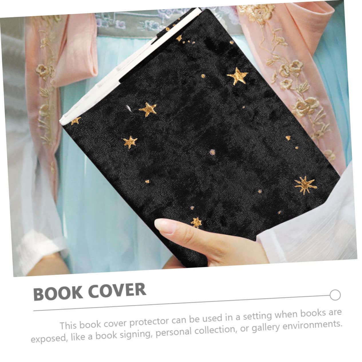 NUOBESTY 5pezzi Copertura Decorativa Per Libri Con Motivo Stelle e Protezione Riutilizzabile Per Libri Taccuini e Scrapbook