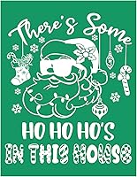 Vista 19 de JAJADO Plantillas autoadhesivas de serigrafía para decoraciones de árboles de Navidad, plantillas de bricolaje para pintar sobre