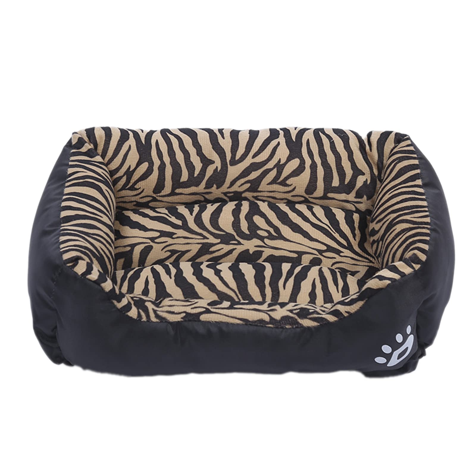 Cicilin Dog Beds for Small Medium Large Dogs Rectangle Sleeping Pet Bed Washable Dog Bed Tiger print Size 2XL