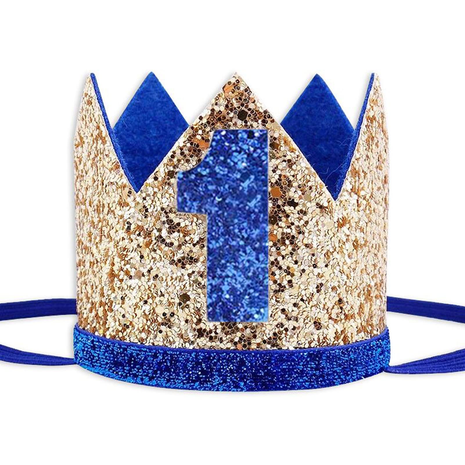 Socub Birthday Crown Headbands for Baby Boy 1st Birthday Party Supplies