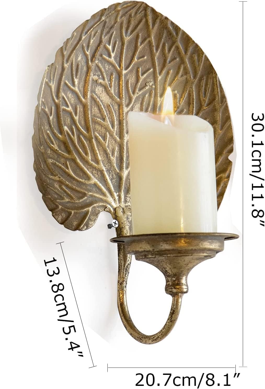 Gold Candle Sconces Living Room Wall Art Set Of 2 Gold Wall Candle Sconces  - 23\\\, image size:1014x1486