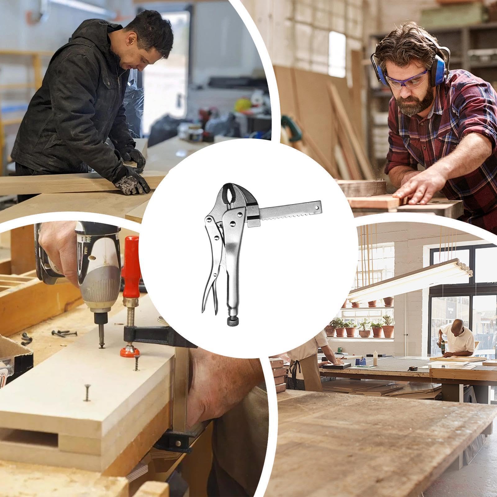 Pinze a in acciaio al carbonio con bloccaggio automatico | Morsetto per la lavorazione del legno per saldatura raccordi per tubi di riparazione auto officina domestica