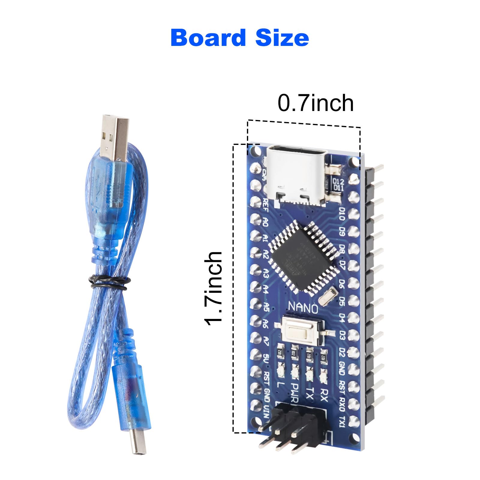 Amazon.com: LUIRSAY 2Pcs Nano V3.0 Board ATmega328P/CH340G Chip