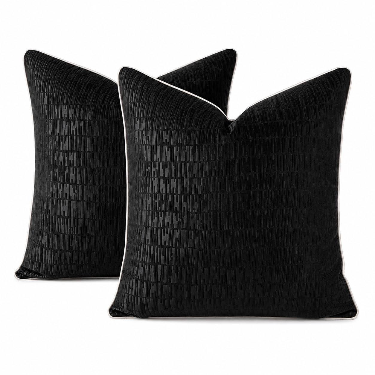 Housse de coussin géométrique anti-plis en satin pour rénover un canapé fatigué